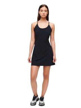 Outdoor Voices Black Strappy Mini Exercise Dress Medium